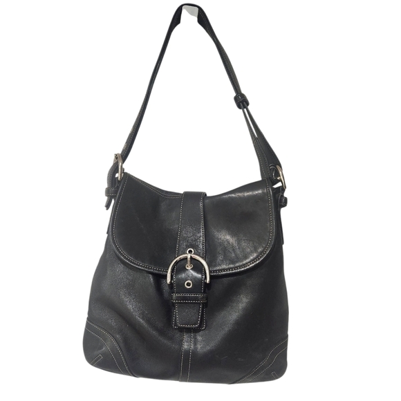 Coach Handbags - Coach Soho Crossbody Messenger Black Leather Shoulder Bag